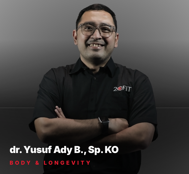 dr. Yusuf Ady B., Sp.KO — sports medicine doctor at 20FIT Sports Clinic Jakarta
