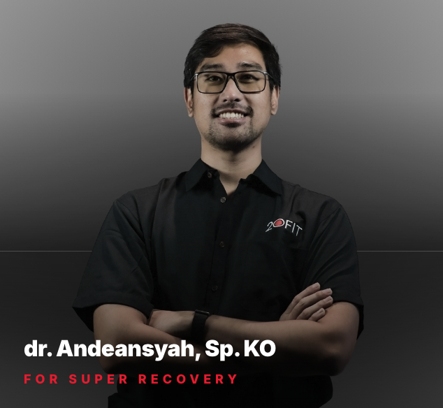 dr. Andeansyah, Sp.KO — sports medicine doctor at 20FIT Sports Clinic Jakarta