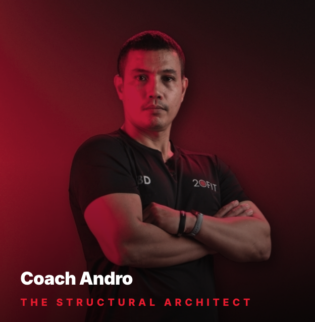 Coach Andro — biomechanics coach at 20FIT Sports Clinic Jakarta