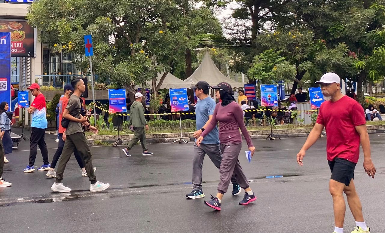 Menikmati CFD Jalan Jenderal Sudirman Makassar, Ruang Olahraga yang Teduh dan Nyaman