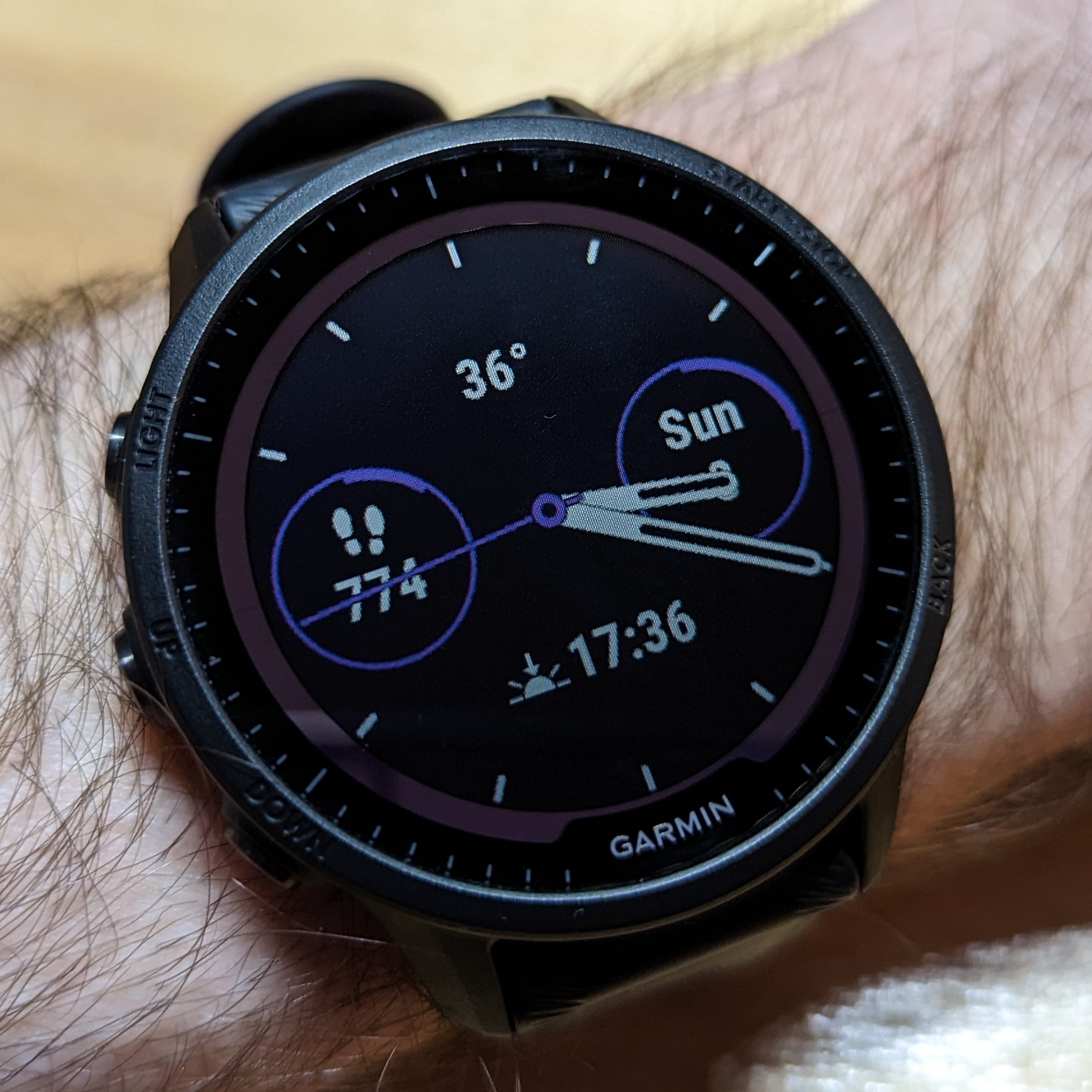 Garmin smartwatch running