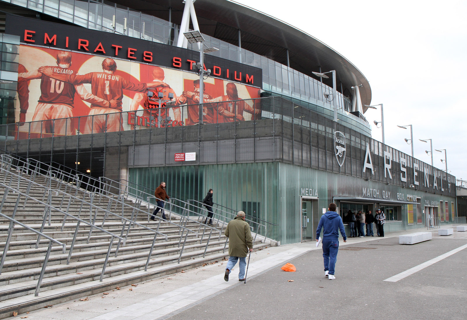 Emirates Stadium, markas Arsenal di London, venue laga Liga Champions Arsenal vs Lille (foto ilustrasi, bukan dari laga 2026).